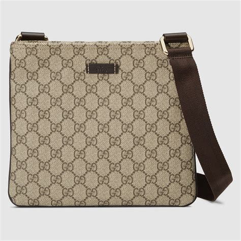 gucci gg supreme web messenger bag|gucci cross body messenger bag.